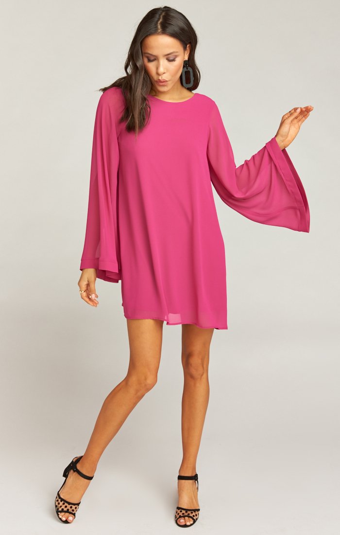 Fuchsia Pop Chiffon