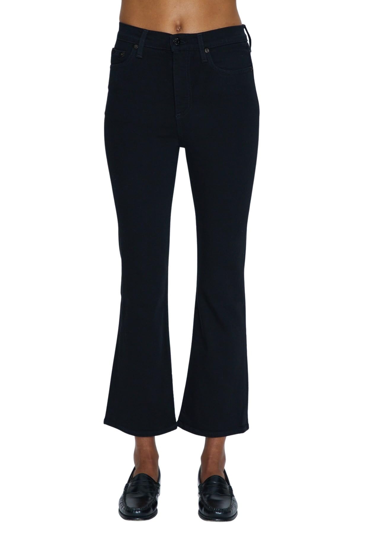 Women's High-Rise Cropped Bootcut Jeans - Pistola Denim Lennon Style | Stretch Comfort Fit for Casual Wear & Night Out