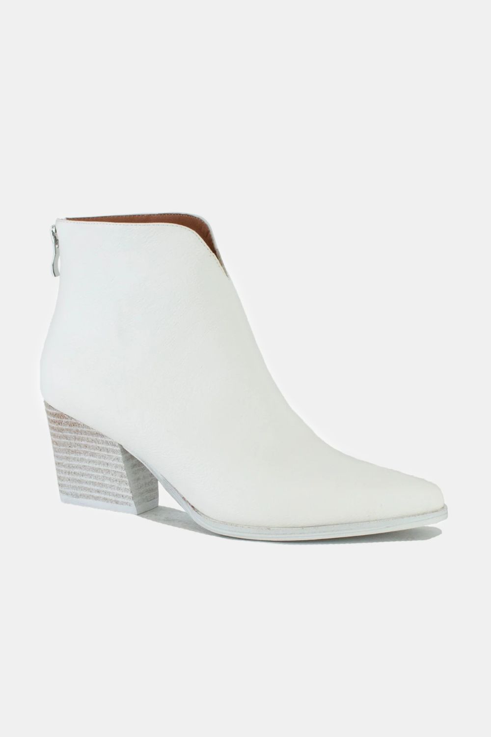 Stylish Women's PU Leather Block Heel Ankle Boots with Back Zippers - Comfortable Fashion Shoes for Work, Party & Everyday Wear