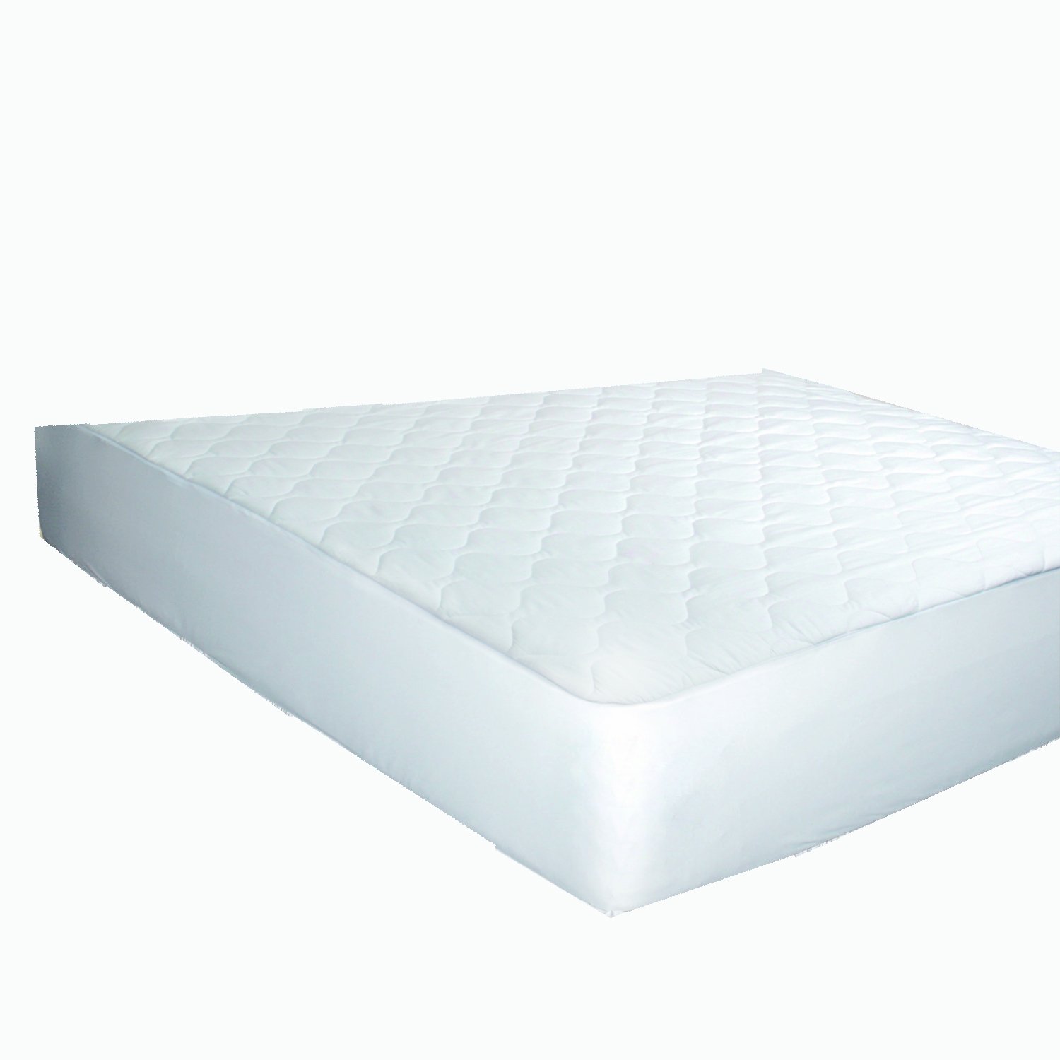 Premium Full Size Mattress Pad - Soft & Breathable White Mattress Topper for Comfort & Protection | Ideal for Bedrooms, Guest Rooms & Dormitories