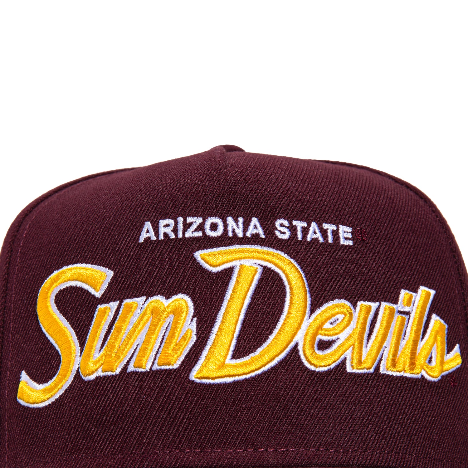 New Era 9Fifty A-Frame Arizona State Sun Devils Logo Patch Snapback Hat - Maroon | NCAA College Baseball Cap for Fans & Alumni | Game Day, Tailgating, Sports Events