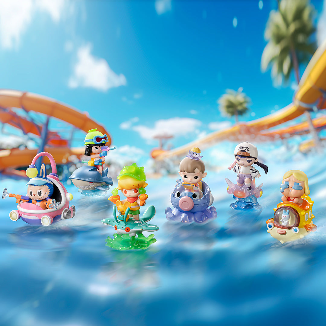 POP MART Water Party Series Blind Box Collectible Toy Figures - Fun Surprise Gift for Kids & Adults | Perfect for Birthday Parties, Office Decor, and Anime Collections