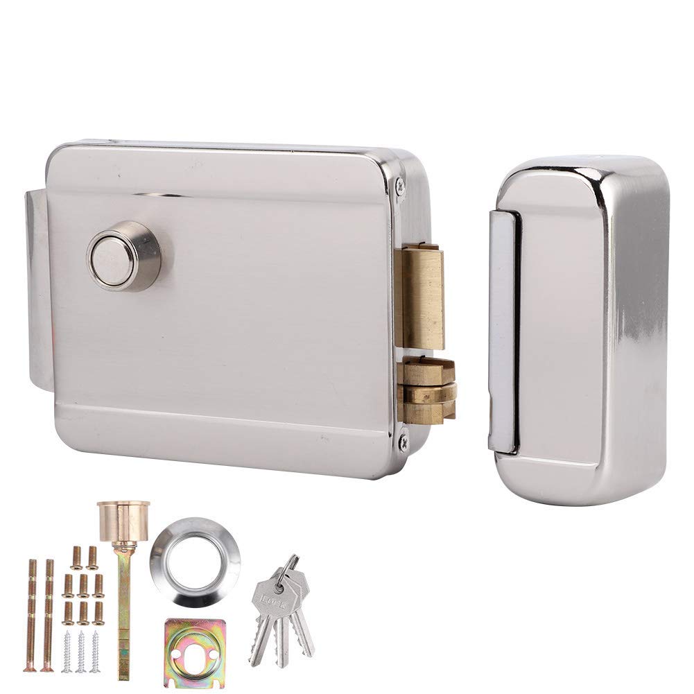 12V Electric Deadbolt Lock - Single Headed Smart Security Door Lock System for Home, School & Commercial Use | Anti-Theft Access Control for Hotels, Factories & Warehouses | Easy Installation & Durable Design