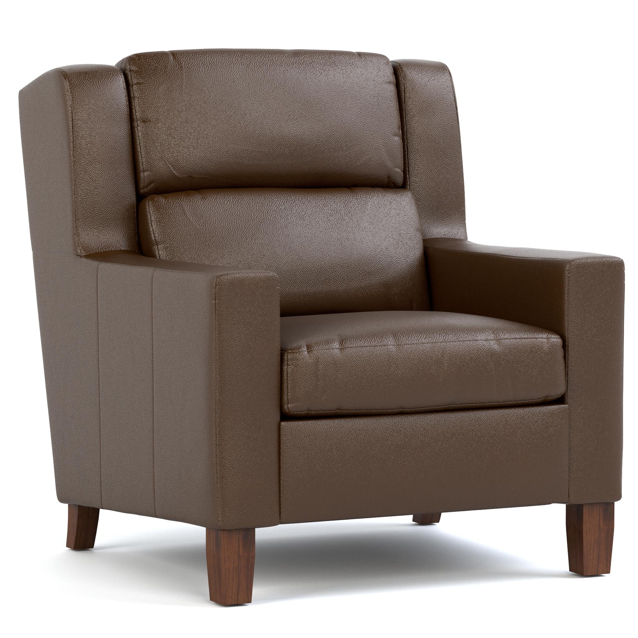Stylish Woodlands Track Arm Chair - Modern Upholstered Accent Chair for Living Room, Bedroom & Office - Comfortable Lounge Seating with Durable Fabric & Sturdy Wood Frame