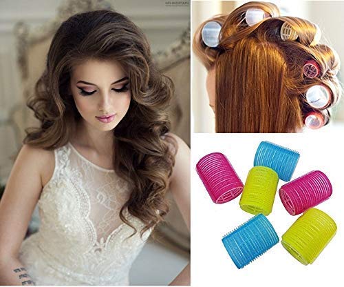 6-Pack Morges Hair Curl Rollers for Women & Girls – 20g Lightweight Hair Curler Set for Effortless Beach Waves & Salon-Quality Styling at Home