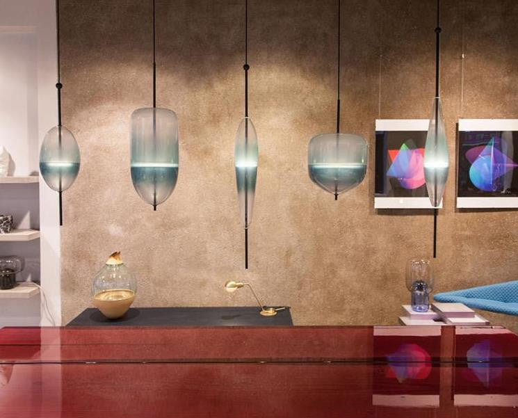 Nautica Glass Pendant Light Fixture - Modern Hanging Chandelier for Kitchen Island, Dining Room & Bedroom Lighting Decor