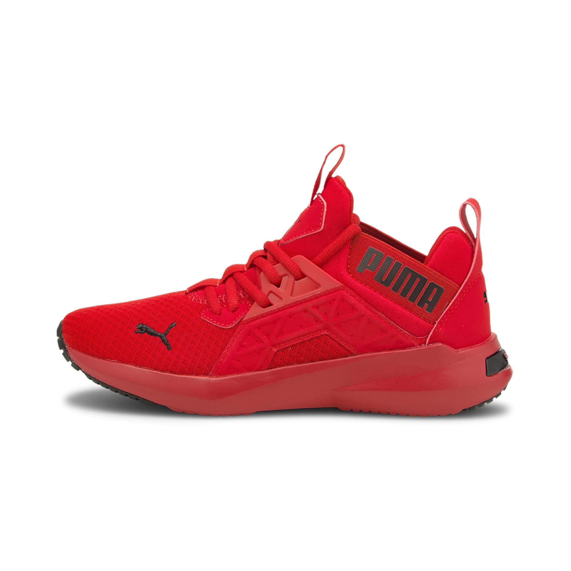PUMA Softride Enzo NXT Kids Running Shoes - High-Risk Red/Black Size 5.5 Youth M | Lightweight Athletic Sneakers for Boys & Girls | Perfect for School, Sports & Daily Activities