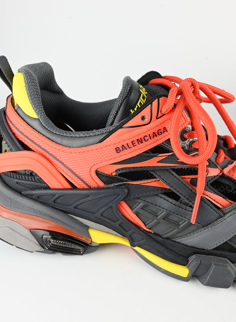 Balenciaga Track 2 Orange Sneakers - Size 39 | Fashion Running Shoes for Men & Women | Perfect for Streetwear & Gym Workouts