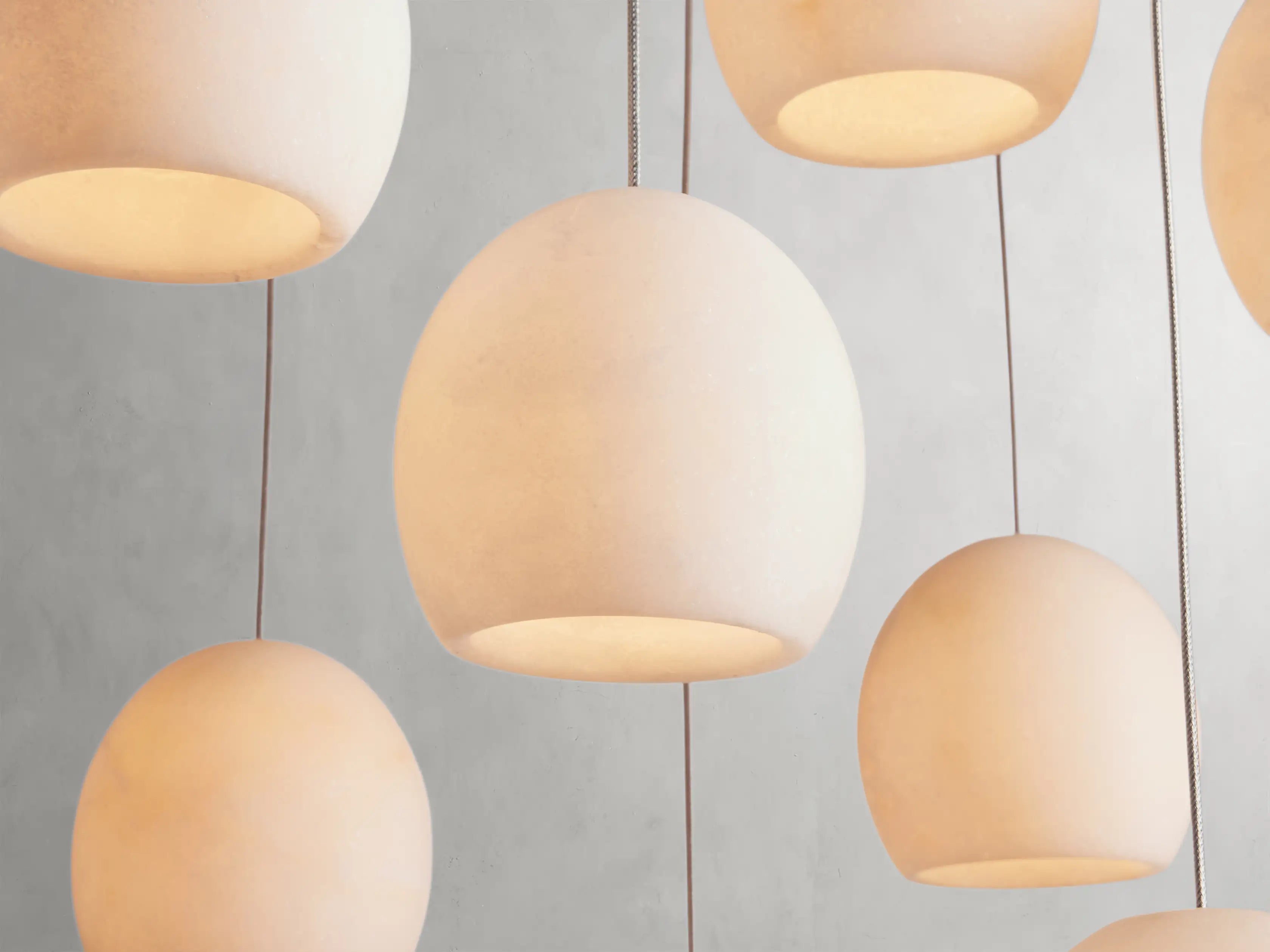 Maeva Round Alabaster Chandelier - 13