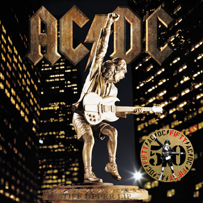 AC/DC Stiff Upper Lip 50th Anniversary Gold Vinyl LP Record - Limited Edition Rock Music Collectible for Audiophiles & Vinyl Enthusiasts - Perfect for Home Listening, Gifts & Music Collections