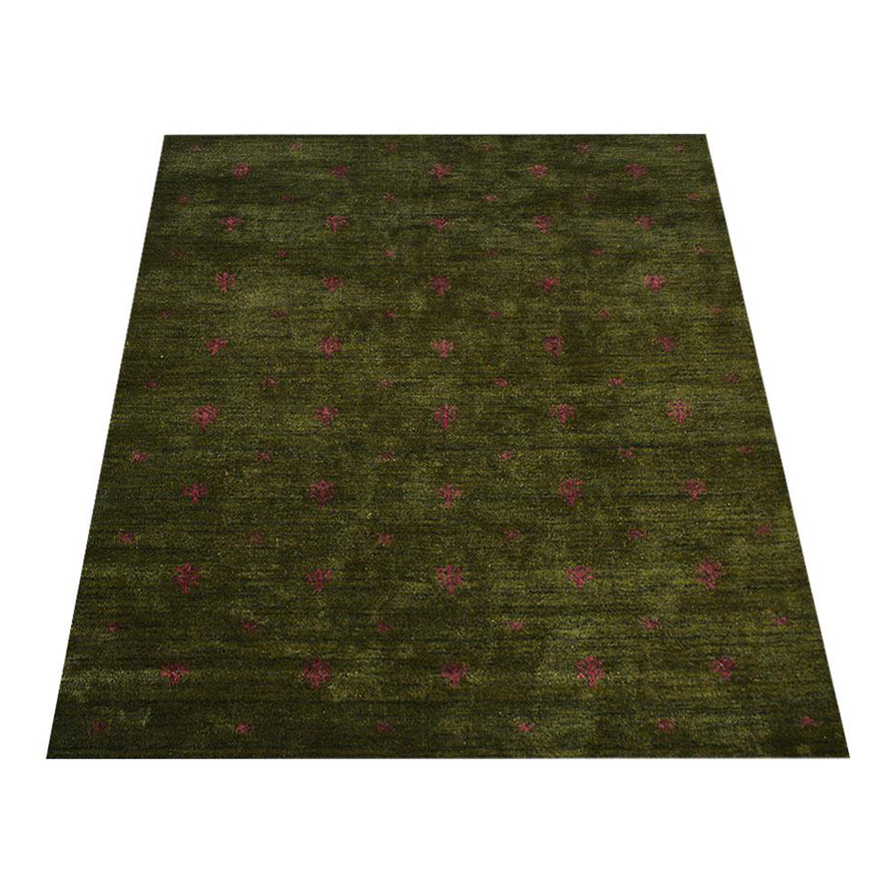 Handmade Ebony Hand-Knotted Wool Rug - Luxury Bohemian Style for Living Room, Bedroom & Office Decor