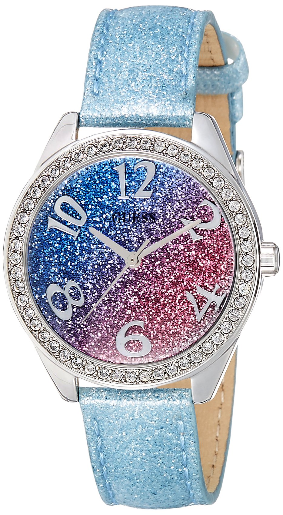 GUESS Sweetie Women's Watch W0754L1 - Elegant Rose Gold-Tone Stainless Steel Bracelet Watch with Crystal Accents for Women | Perfect for Office, Party & Everyday Wear