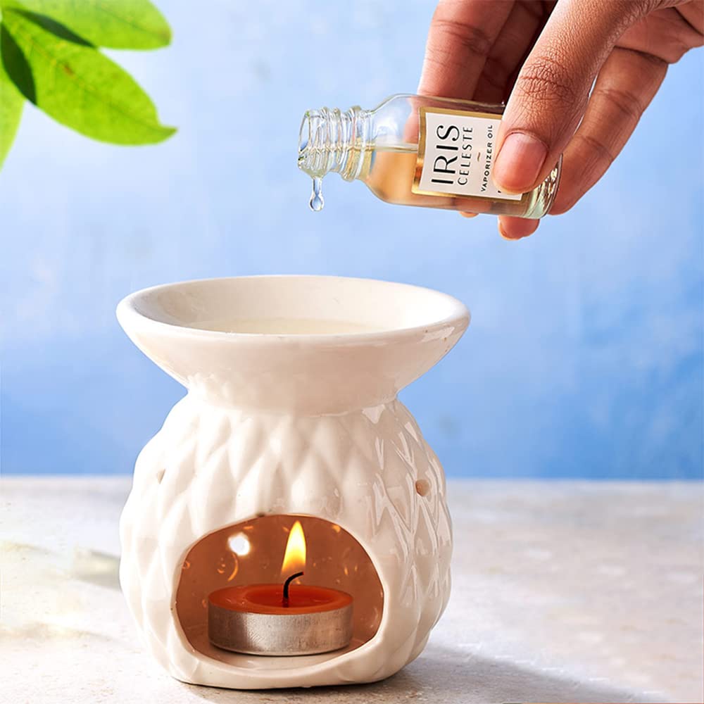 IRIS Celeste Fragrance Vaporizer Oil - Fruity Tangerine Scent for Home | 15ml Glass Bottle Refill | Elegant Aromatherapy for Living Rooms, Bedrooms & Offices | Long-Lasting Premium Home Fragrance Solution