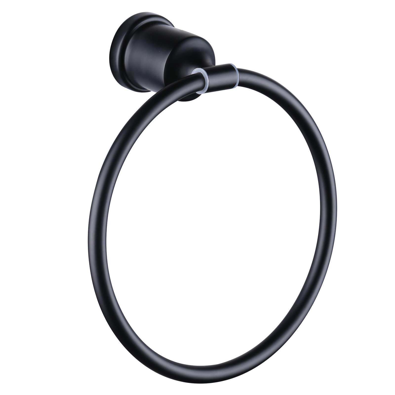 Stainless Steel Black Bathroom Towel Ring - Hand Towel Holder for Bathroom Accessories | Perfect for Bathrooms, Kitchens & Powder Rooms