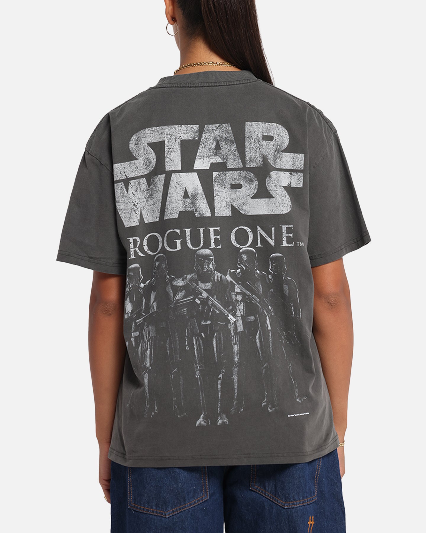 73 Studio Star Wars Death Trooper Vintage T-Shirt - Black Wash - Officially Licensed - Perfect for Cosplay, Conventions & Everyday Wear