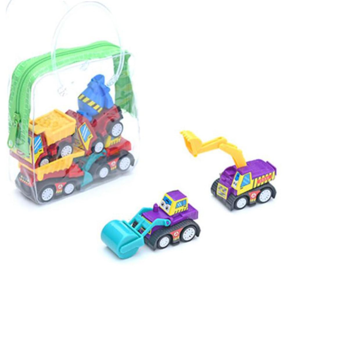**Abaodam 12-Piece Kids Toy Truck Set - Educational Off-Road Vehicles, Inertia Excavator & Mini Cars for Boys & Girls - Perfect for Indoor Play, Birthday Gifts & Learning Activities**