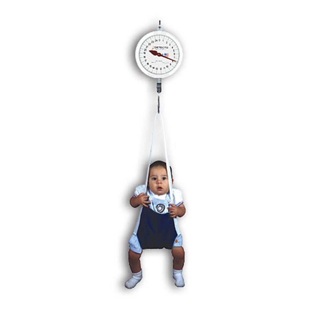Detecto Hanging Baby Scale with Single Dial and Glass - Accurate Infant Weight Measurement for Home, Clinic, and Pediatric Use