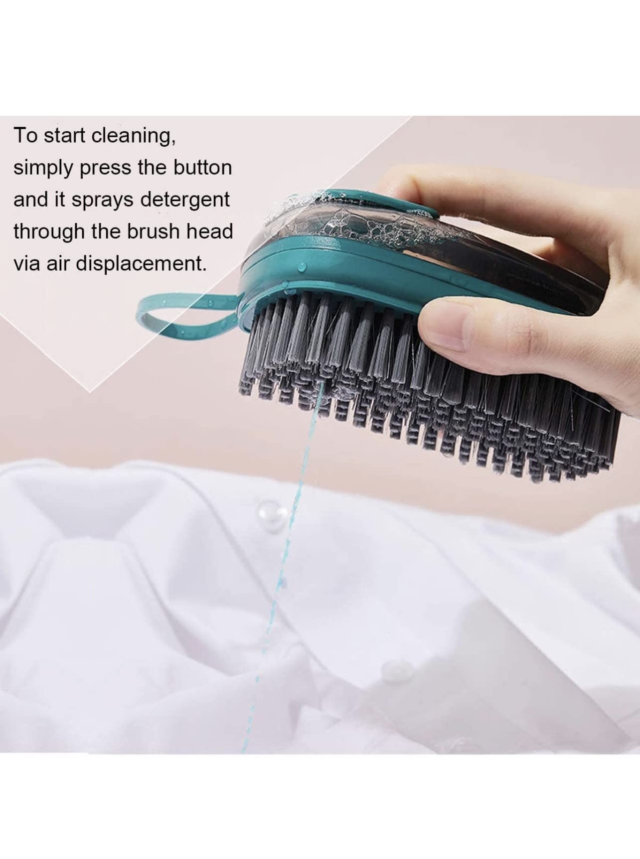 **Multifunctional Scrubbing Brush - Heavy Duty Cleaning Brush for Laundry, Shoes & Household - Ergonomic Grip, Reusable & Soft Bristles (Green) - Perfect for Stains, Grime & Tough Cleaning Tasks**