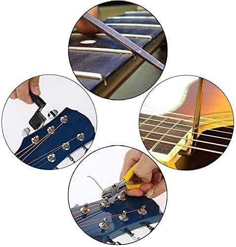 45-Piece Guitar Repair & Maintenance Tool Kit - Professional Guitar Setup Tools with Carry Bag for Guitar, Ukulele, Bass, Mandolin & Banjo | Perfect for Musicians, Luthiers & DIY Instrument Care