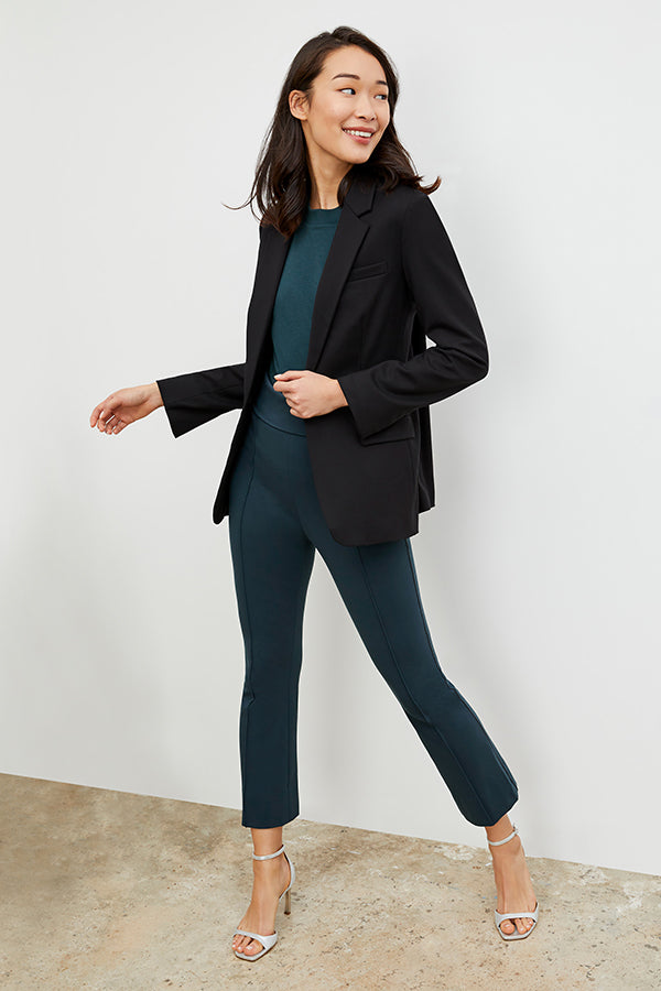 Shiloh Washable Ponte Pants for Women - Comfortable Stretch Trousers in Deep Sea Blue | Perfect for Office, Travel & Casual Wear