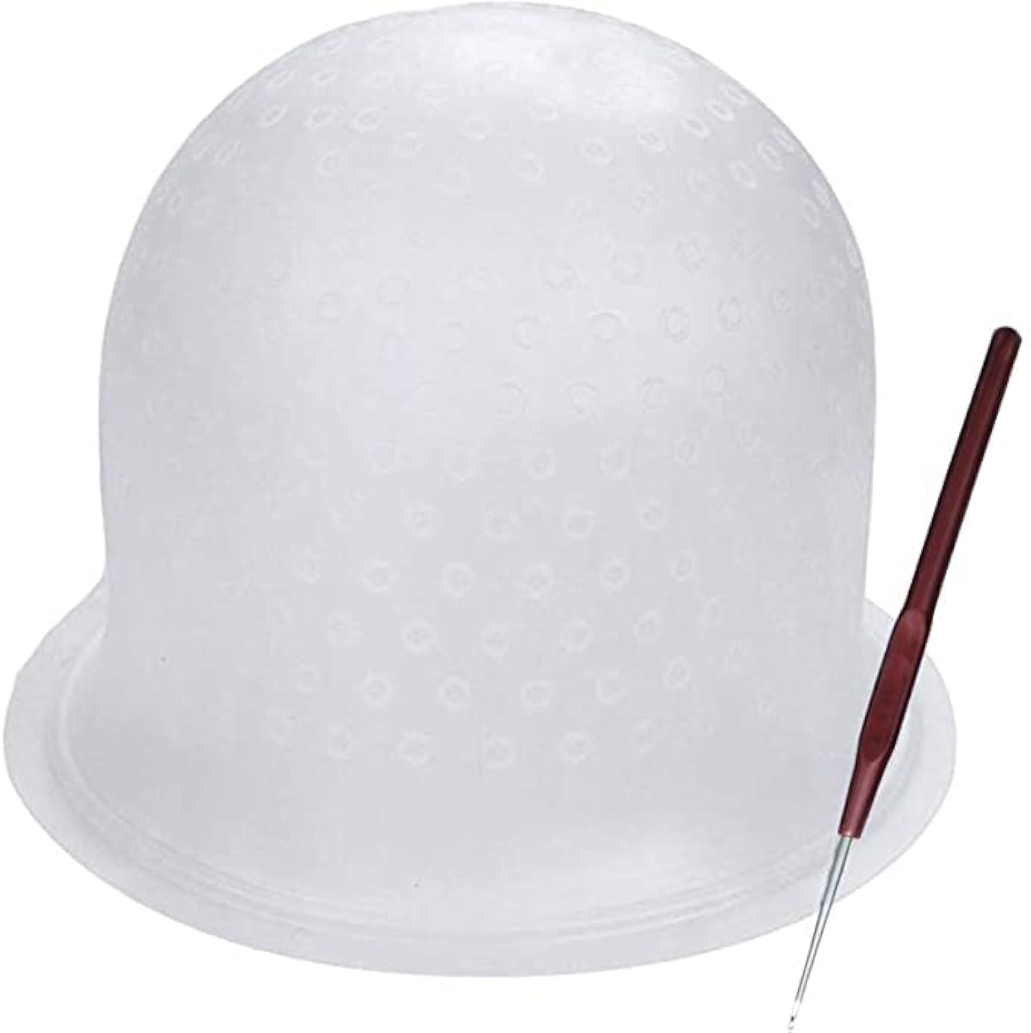 Professional Salon Silicone Highlighting Caps with Coloring Hook - Frosting & Hair Coloring Hat for Balayage, Ombre, Highlights - Perfect for Home & Salon Hair Styling