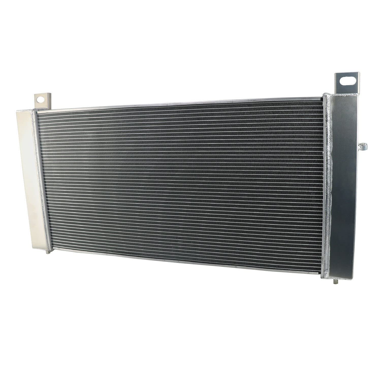 34 Inch Aluminum Radiator with Fan Shroud & Thermostat Kit - Compatible with Chevy Avalanche/Tahoe/Silverado/Suburban 1500-3500 HD, GMC Yukon XL/Sierra, Hummer H2, Cadillac Escalade (1999-2014 Models) - Heavy Duty Cooling Solution for Towing & Off-Road Adventures