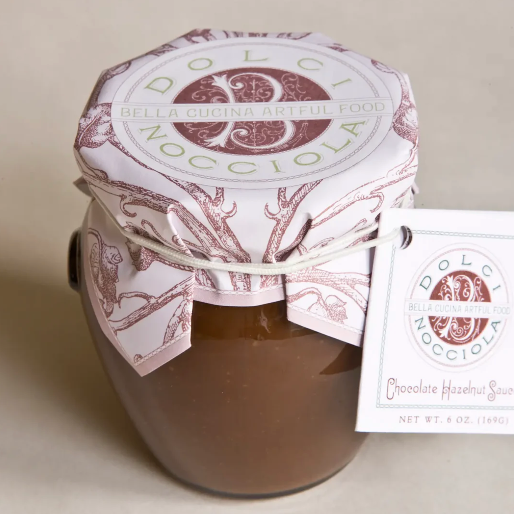 Dolci Nocciola Premium Hazelnut Spread Sauce - Delicious Chocolate Flavor for Desserts, Pancakes, Ice Cream & Coffee Topping