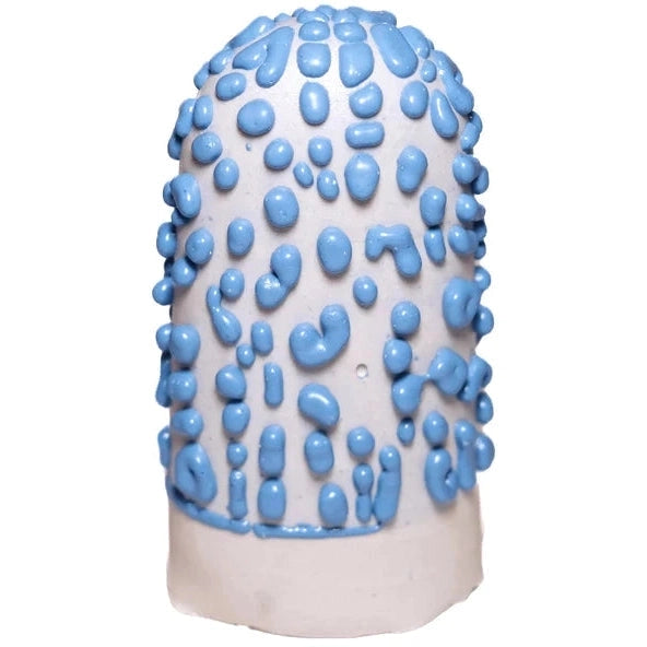 Ritual Glaze Triangle 5 6 Bead Blue - Handmade Ceramic Beads for Jewelry Making, DIY Crafts, and Spiritual Decor