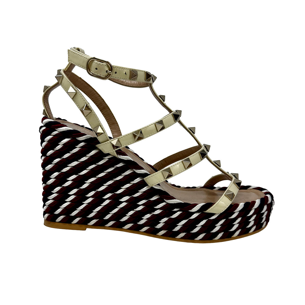 Valentino Rockstud Wedge Sandals for Women - Luxury Designer Heels with Studded Straps | Perfect for Weddings, Parties & Evening Events