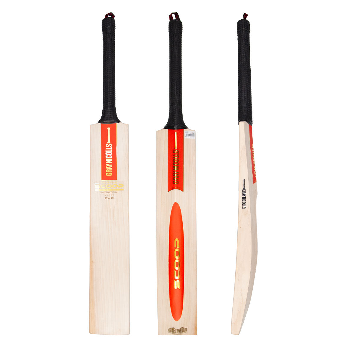 Gray Nicolls Scoop 50 Limited Edition Cricket Bat - Premium English Willow for Professional Players - Perfect for Matches & Training Sessions