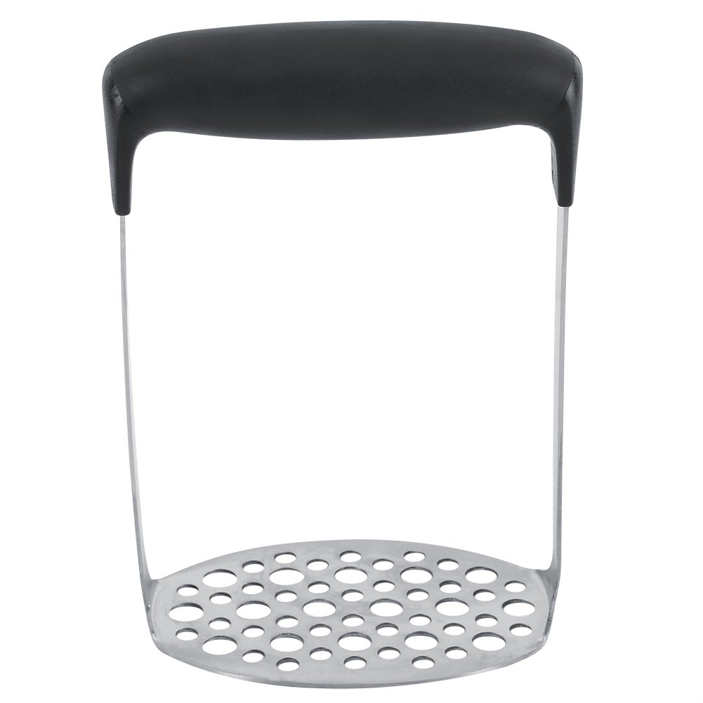 Premium Food Grade Stainless Steel Potato Masher - Heavy Duty Kitchen Tool for Mashing Potatoes, Fruits & Vegetables - Perfect for Mashed Potatoes, Baby Food & Baking (Home & Restaurant Use)