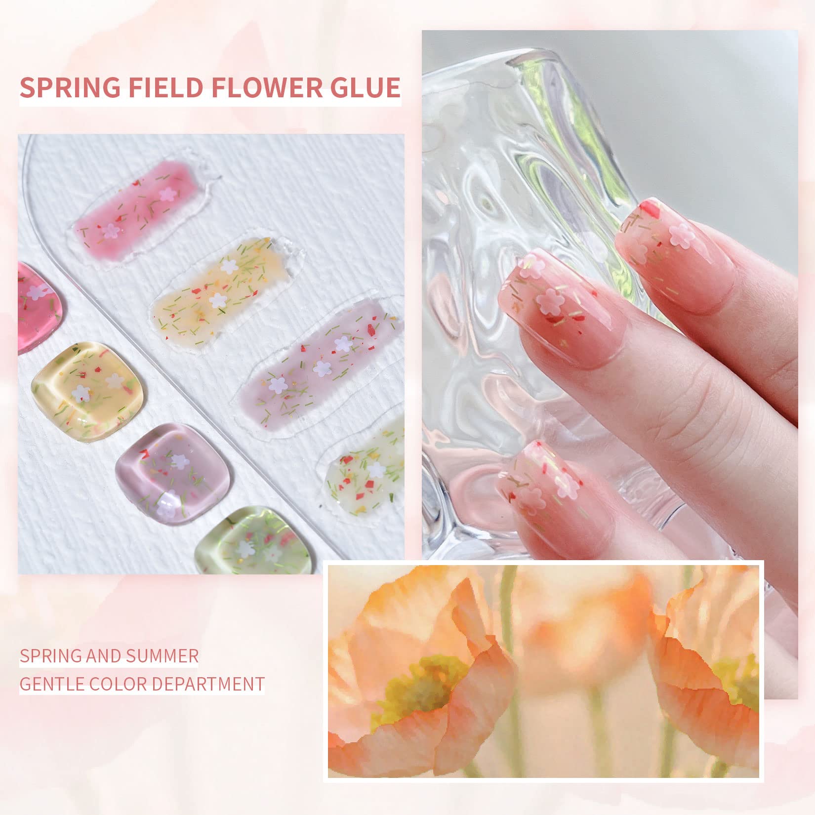 INNICON Translucent Purple Flower UV Gel Nail Polish - Semi-Permanent Soak Off Nail Gel for Professional Salon & Home Manicure | Floral Nail Art Design for Spring & Summer | Perfect for Bridal, Party & Special Occasion Nails