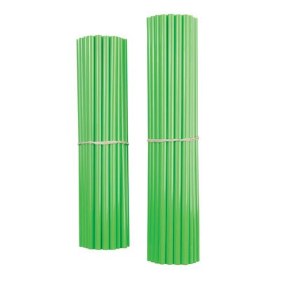 Husqvarna TE 610 2006 Dirt Bike Spoke Wraps - Green Protective Wheel Covers for Off-Road Motorcycle Riding & Trail Adventures