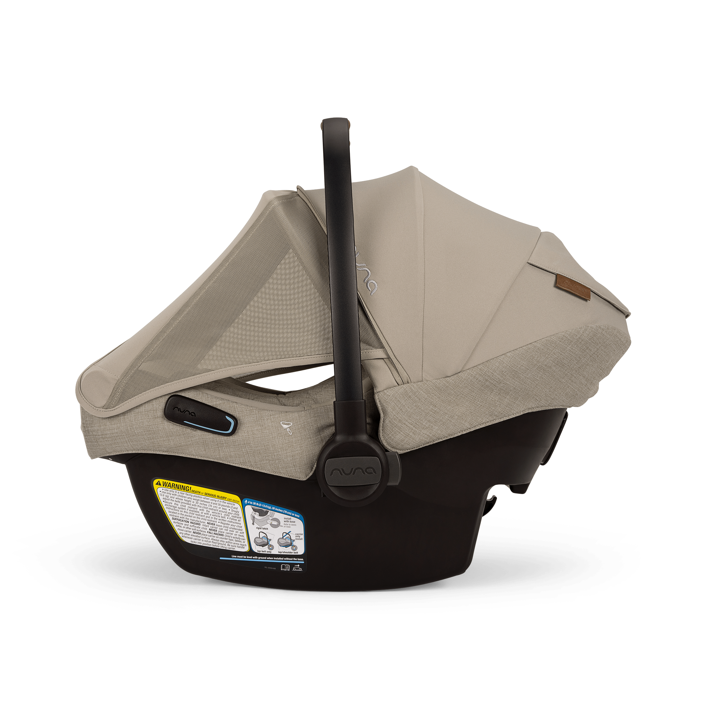 Nuna PIPA Aire RX Infant Car Seat with PIPA RELX Base - Lightweight & Safe Baby Car Seat for Newborns - Perfect for Travel, Daily Commutes & Family Road Trips