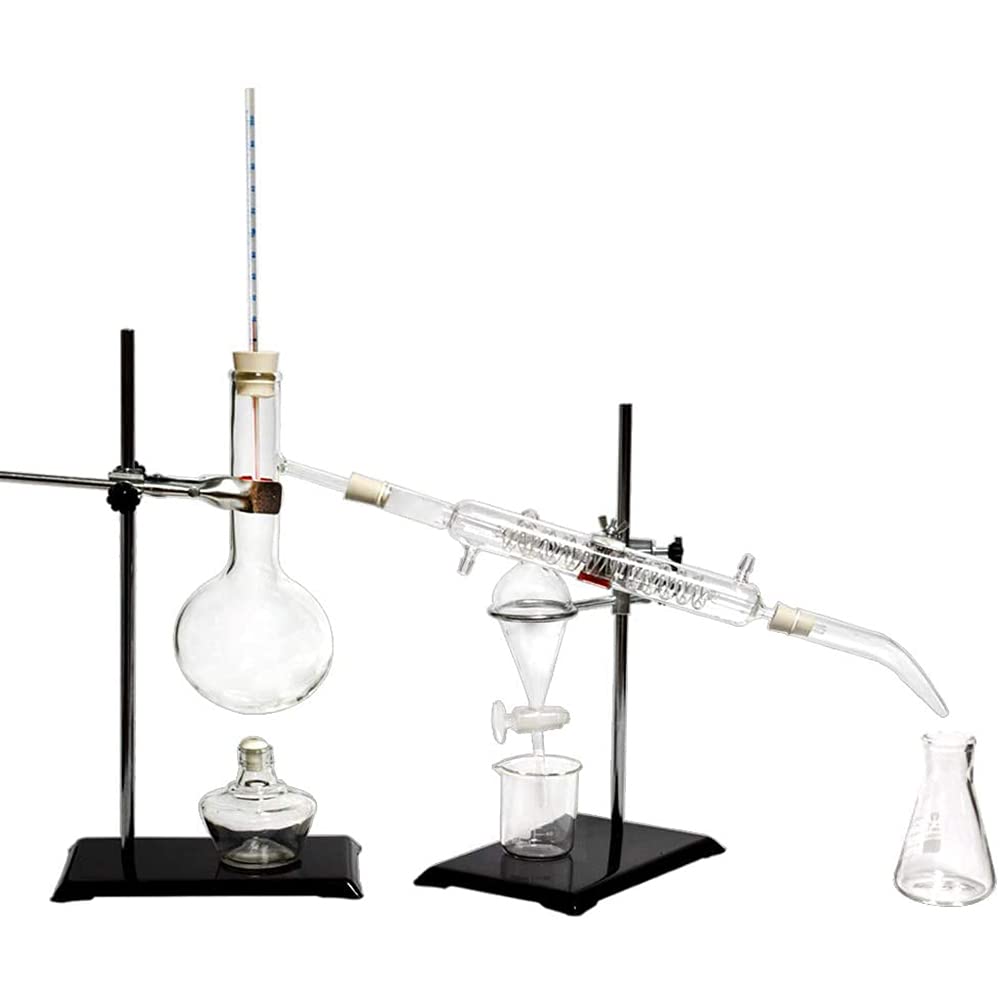 500ml Essential Oil Distiller Kit for Hydrosol & Pure Water | Home Distillation Equipment for Aromatherapy, DIY Skincare & Chemistry Experiments | Perfect for Herbalists, Home Brewers & Science Enthusiasts