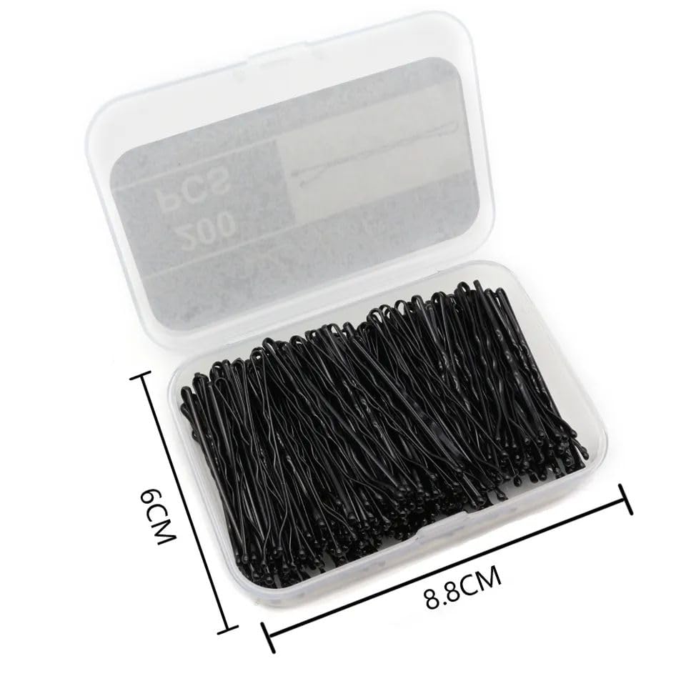 100 Premium Bobby Hair Pins with Storage Box - Strong Hold Hair Clips for Women & Girls - Professional Hair Styling Accessories for Salon, Wedding, Updos & Everyday Use