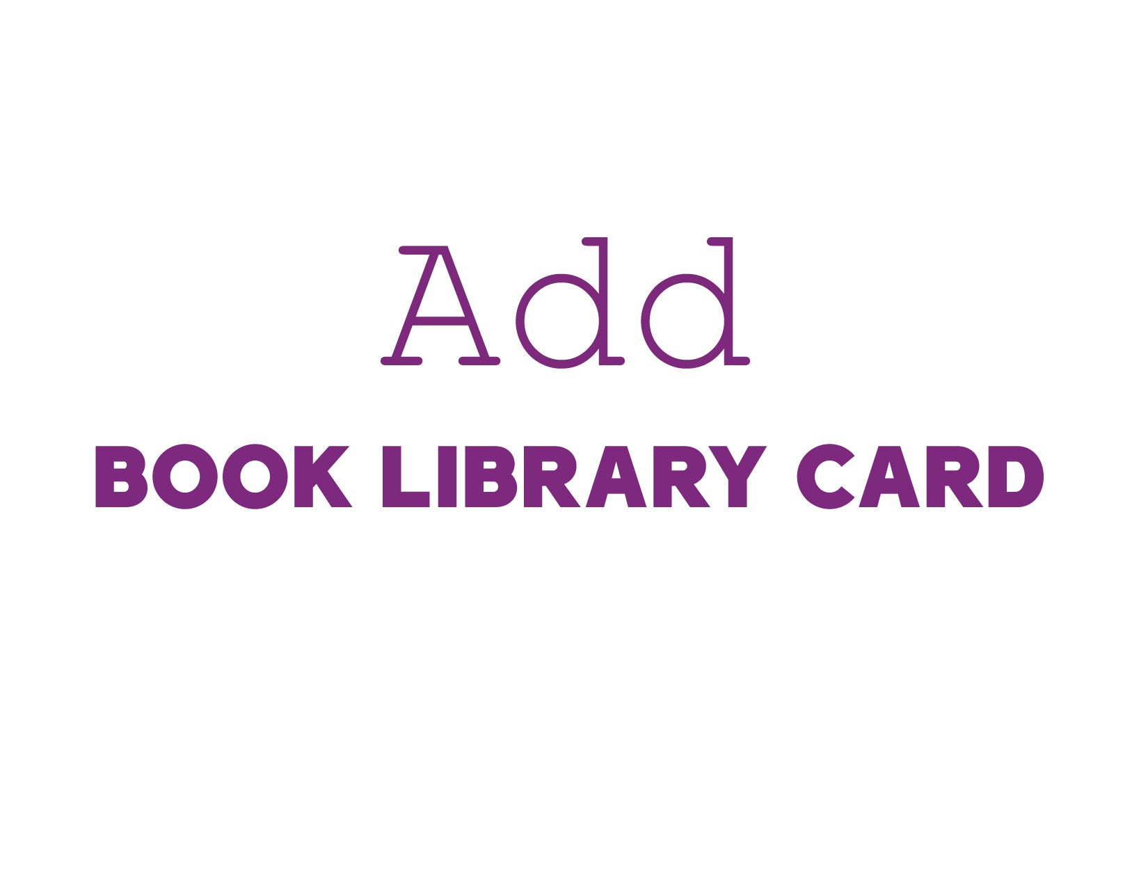 Digital Library Card File for Books - Printable & Editable Template for Home, School & Office Organization