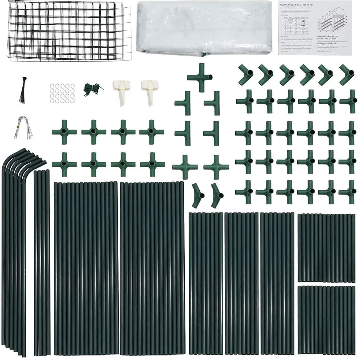 56x56x77 Walk-in Greenhouse for Plants - Portable Garden Greenhouse with Sturdy Frame & UV Protection - Perfect for Indoor/Outdoor Gardening, Seed Starting & Plant Protection