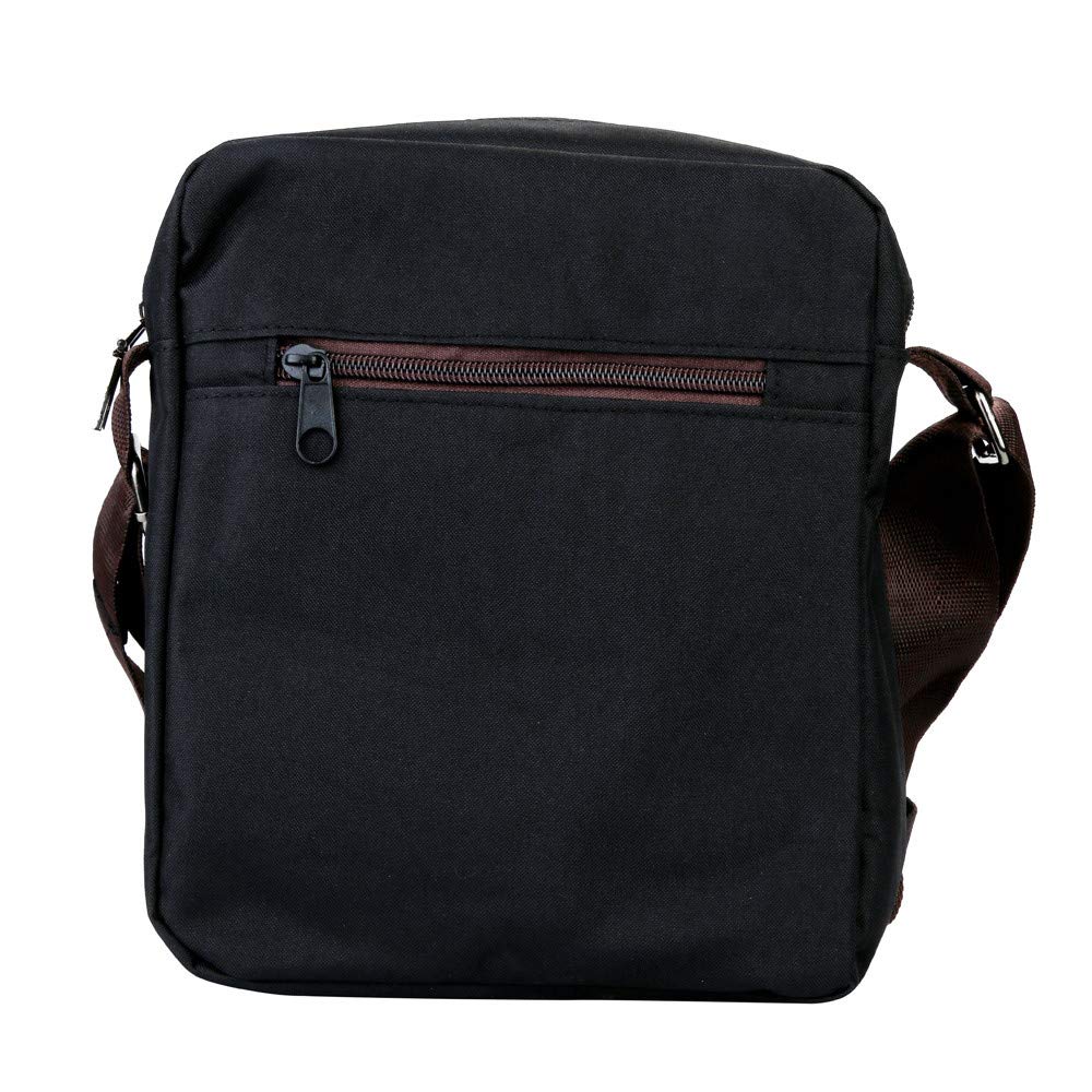 Men's Black Shoulder Bag - Durable & Stylish Crossbody Messenger Bag for Work, Travel & Daily Use