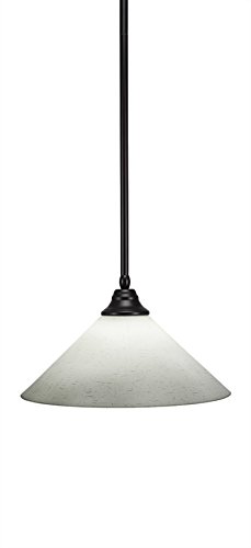 Toltec Lighting 1-Light Espresso Pendant Light Fixture (26-ES-318) - Perfect for Kitchen Island, Dining Room, or Entryway Lighting
