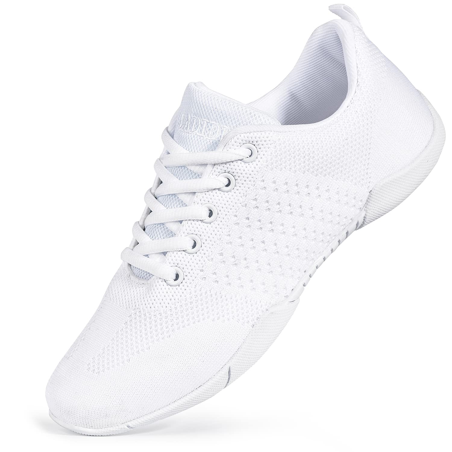 CADIDL Women's Cheerleading Shoes - White Dance Sneakers for Cheer, Pom, Gymnastics & Performance - Lightweight & Flexible for Competitions & Practice