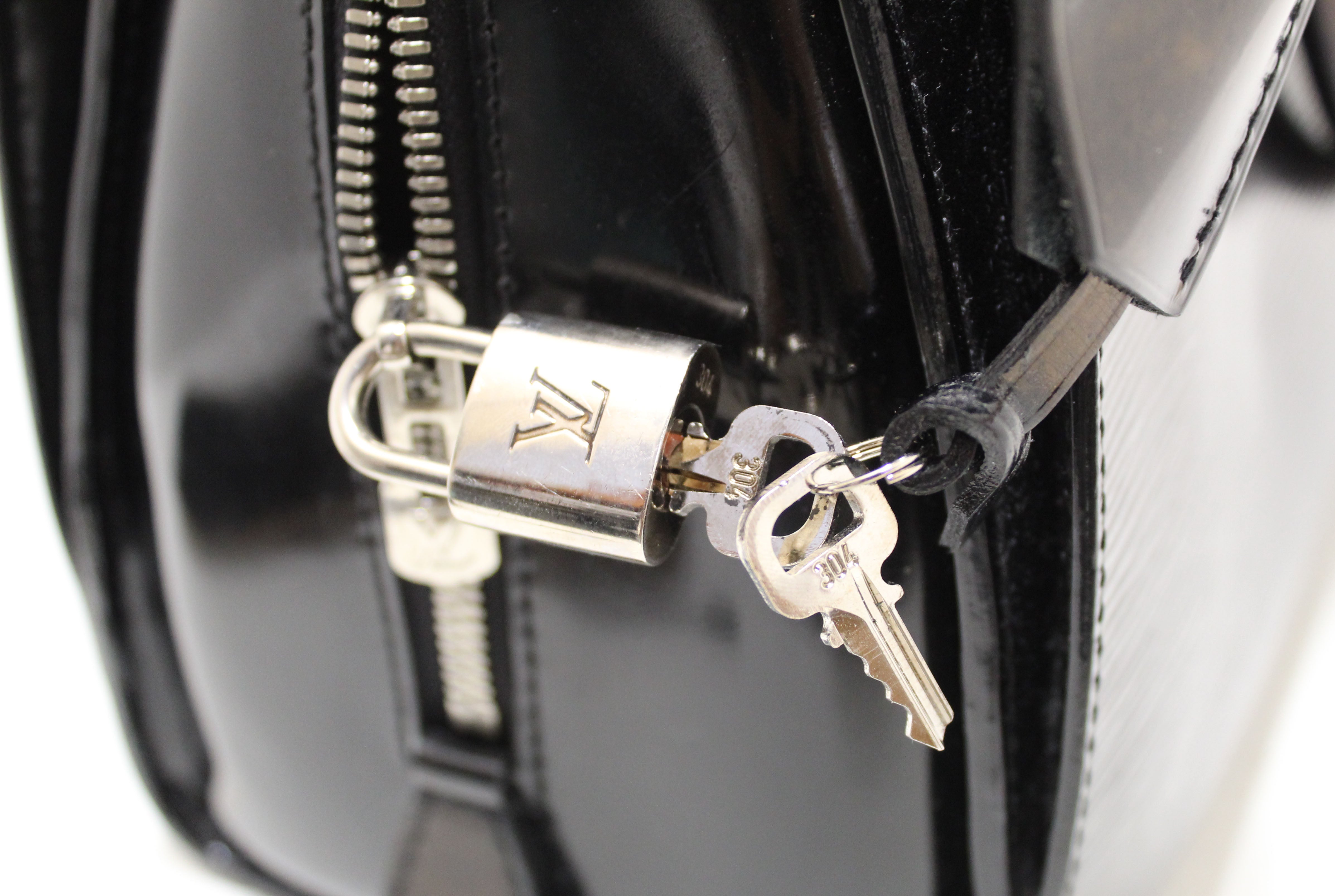 Authentic Louis Vuitton Black Epi Leather Pont Neuf GM Handbag for Women - Luxury Designer Tote Bag for Work, Travel & Everyday Use