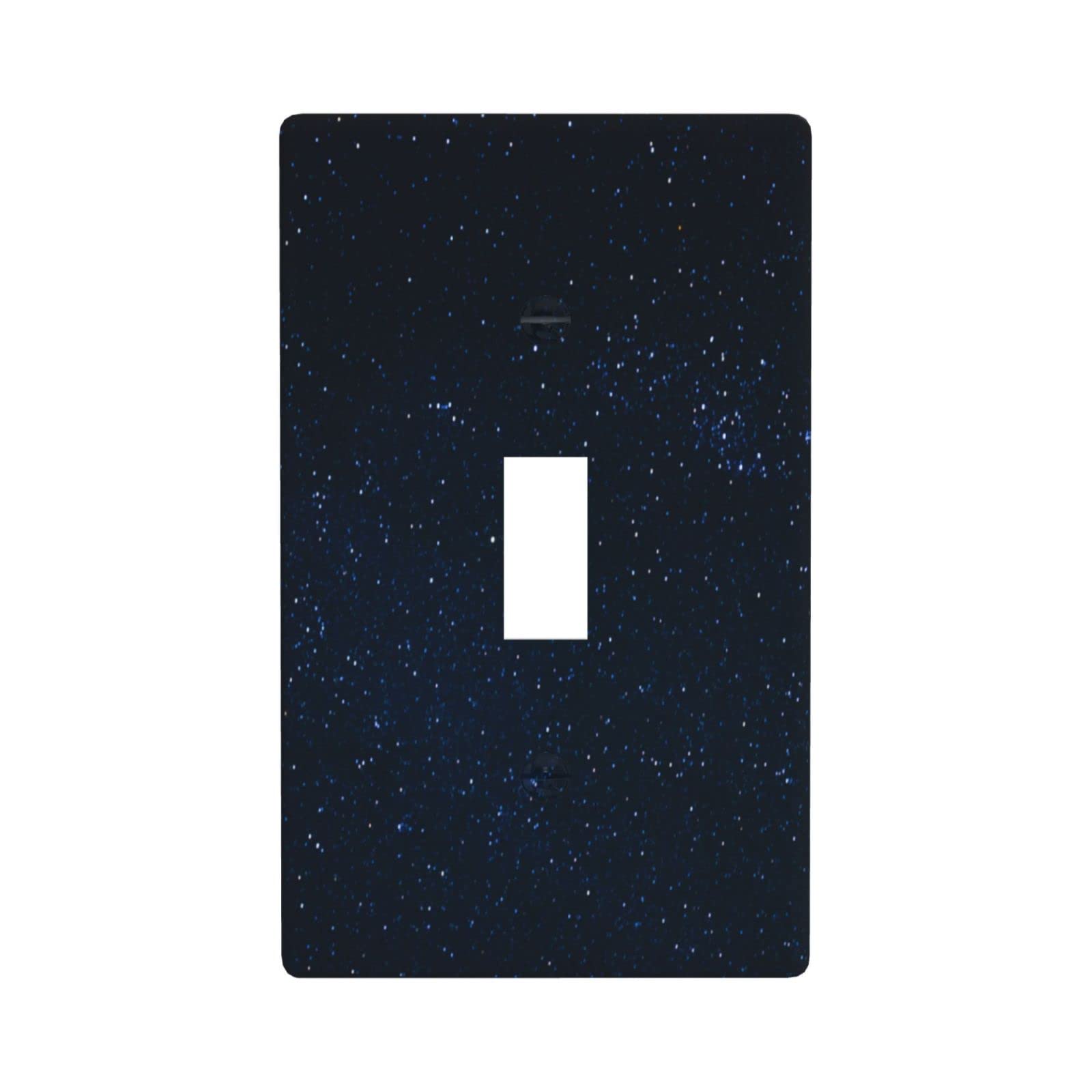 Starry Night Light Switch Cover - Decorative Single Toggle Wall Plate Outlet Cover for Home Decor - Perfect for Bedroom, Living Room & Nursery Wall Decoration