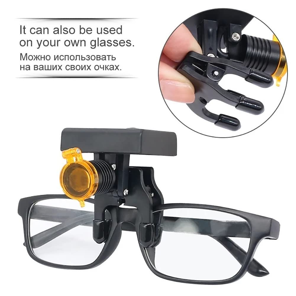 3.5X 420mm LED Dental Loupes with Headlight - Binocular Magnifying Glasses for Dentists & Surgeons (Blue) | Perfect for Precision Dental Work, Oral Surgery & Medical Procedures