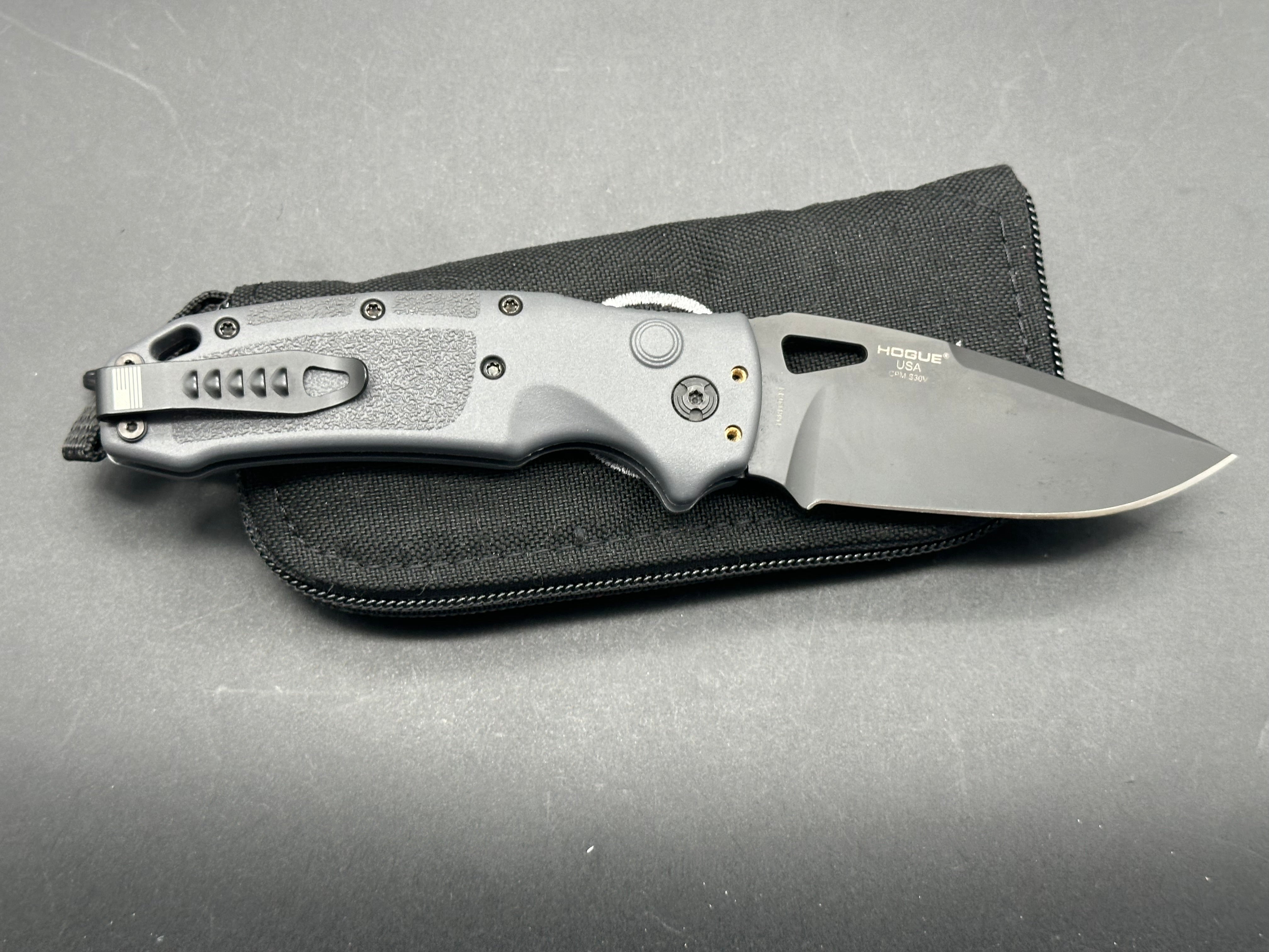 SIG K320A Tactical Automatic Knife with Hogue Grip - 3.5