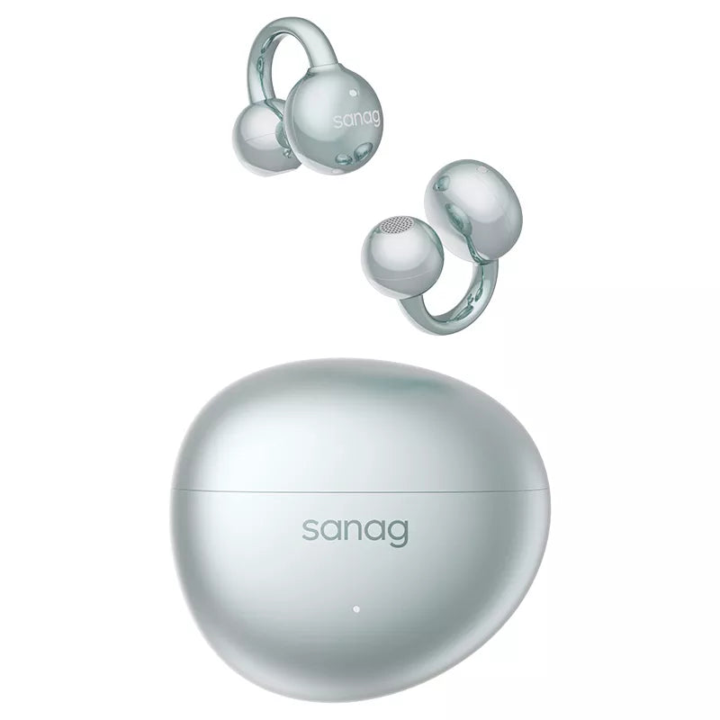 Sanag S7S Ear Clip Wireless Bluetooth Headphones - Open Ear Air Conduction Sport Headset for Running, Cycling, Gym & Outdoor Activities
