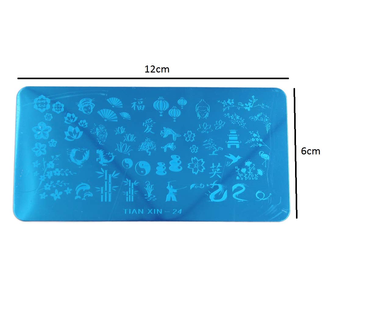 SYGA Heart Nail Art Stamping Plate - 1PC Heart_06 Design for Nail Image Transfer, DIY Nail Stickers - Perfect for Salon, Home Manicure & Nail Art Enthusiasts