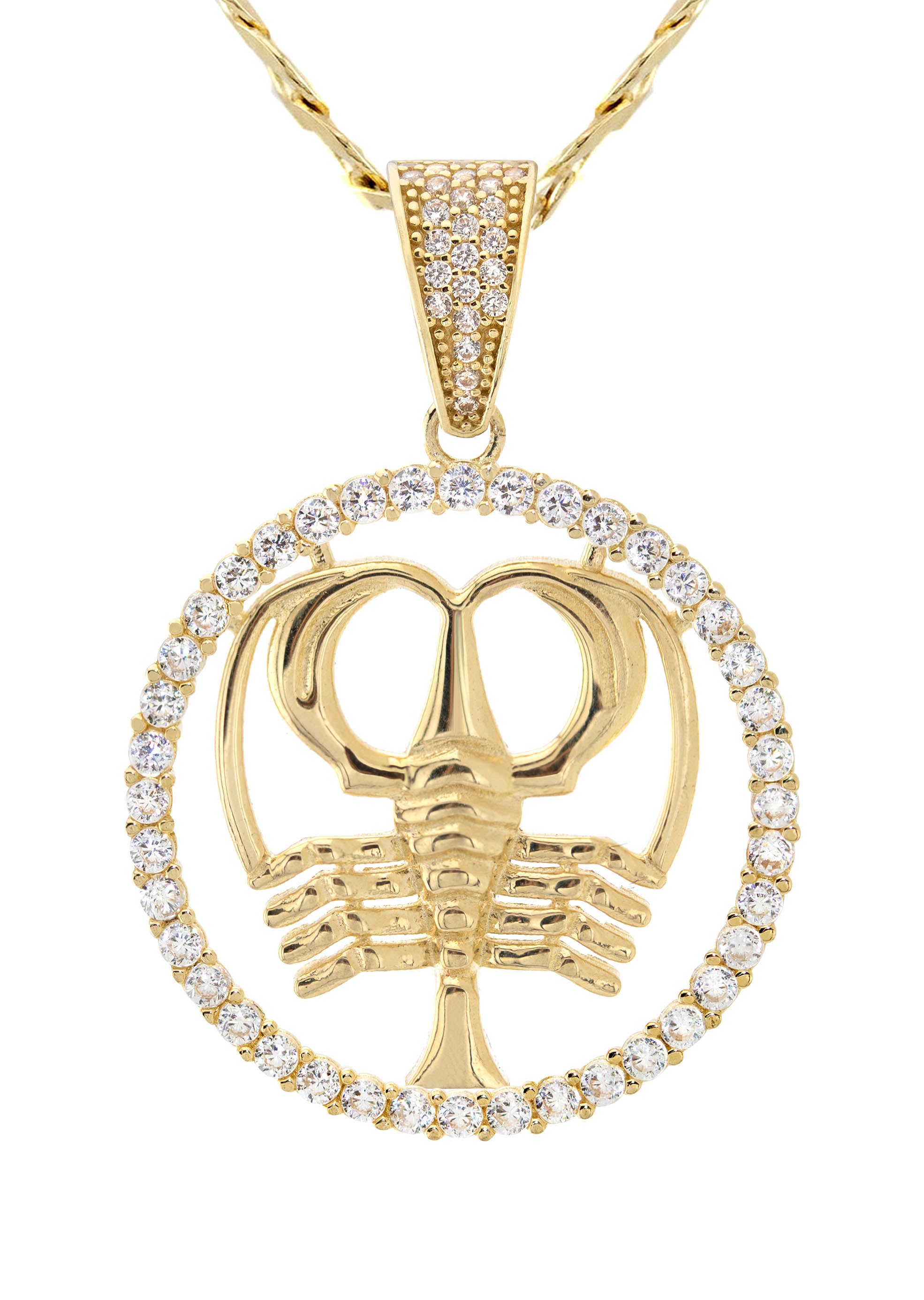 10K Yellow Gold Zodiac Cancer Necklace for Women - 17.1 Grams Solid Gold Pendant - Perfect Birthday Gift & Astrology Jewelry for Cancer Sign - Ideal for Daily Wear, Special Occasions & Gifts
