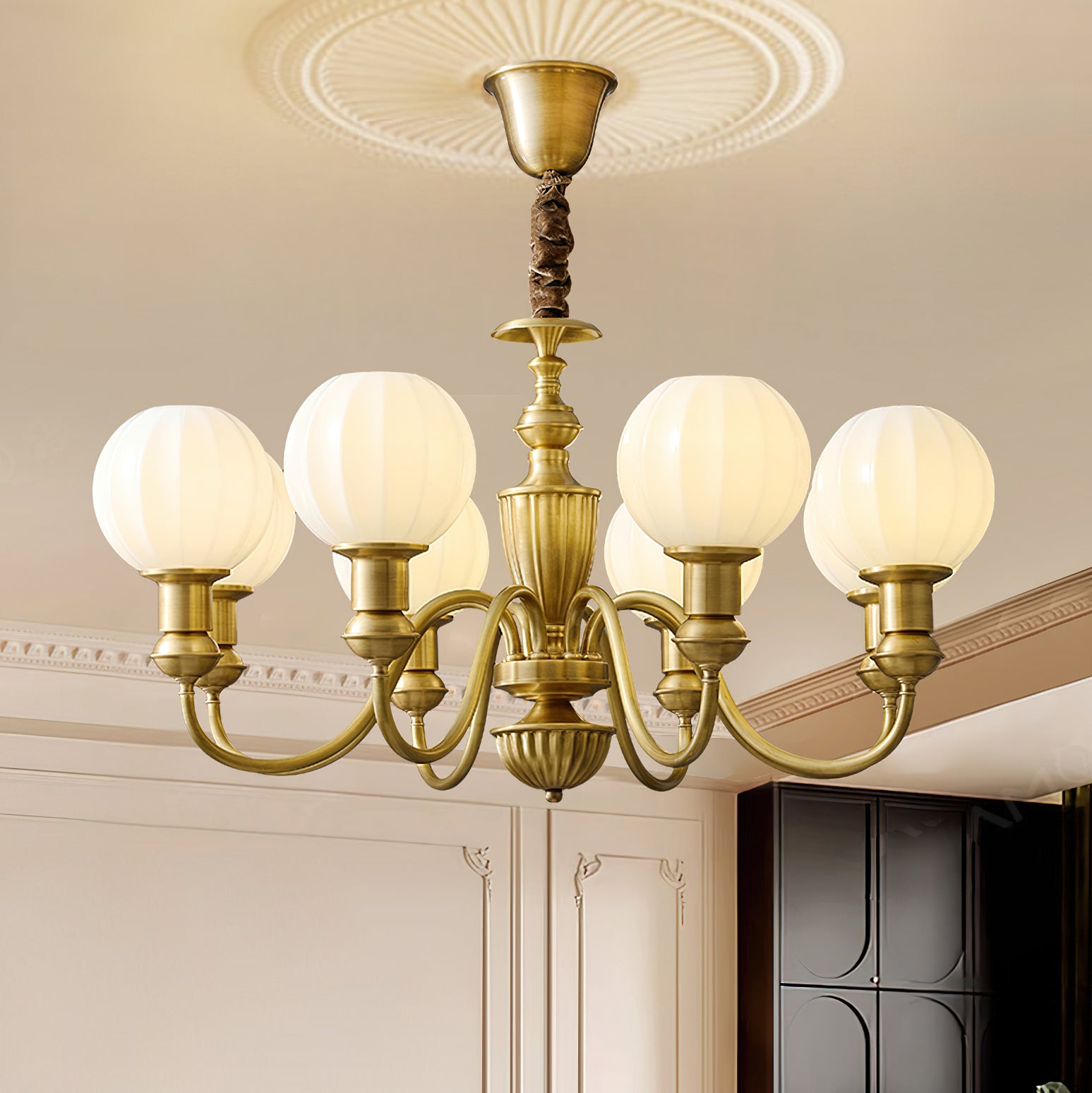 Endon Alton Chandelier - Elegant Crystal Ceiling Light Fixture for Dining Room, Living Room & Bedroom | Modern Luxury Lighting for Home Decor