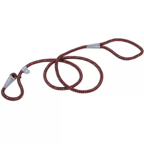 K9 Explorer Reflective Braided Rope Slip Dog Leash - Strong Durable Training Lead for Medium & Large Dogs - Perfect for Night Walks, Jogging & Outdoor Adventures